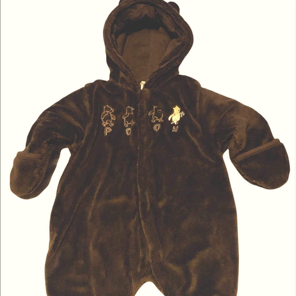 Infant Disney Wnnie the Pooh one piece fleece coat-size 3 months-NWOT